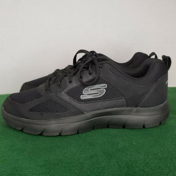 black shoes memory foam